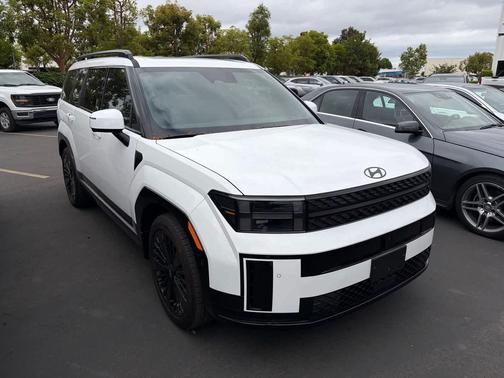 Serenity White 2025 Hyundai SANTA FE HEV Calligraphy
