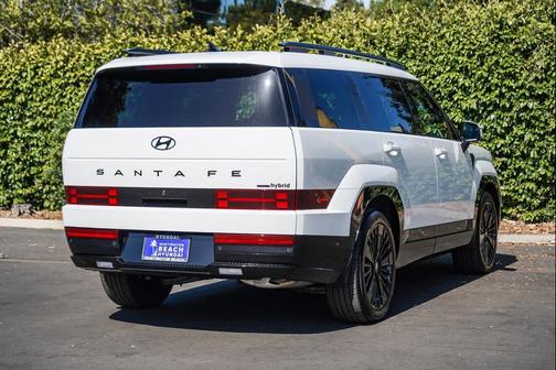 Serenity White 2025 Hyundai SANTA FE HEV Calligraphy