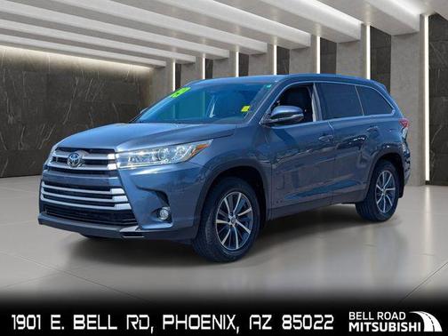 Shoreline Blue Pearl 2019 Toyota Highlander XLE