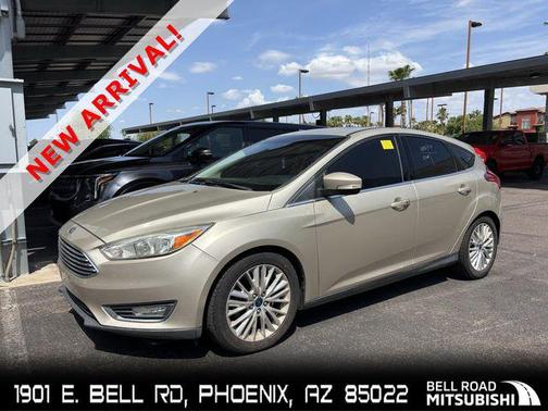 White Gold Metallic 2017 Ford Focus Titanium