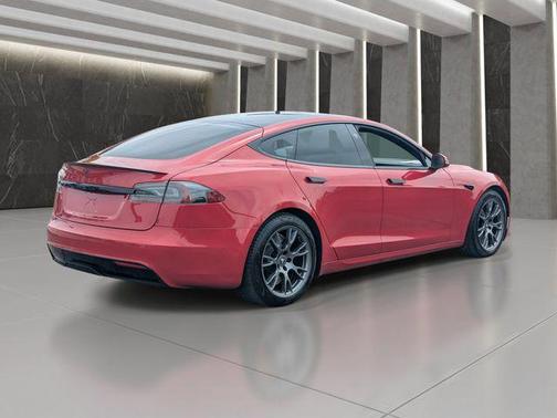 Red Multi-Coat 2021 Tesla Model S Plaid