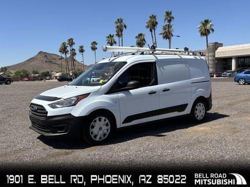 Frozen White 2020 Ford Transit Connect XL Cargo Van