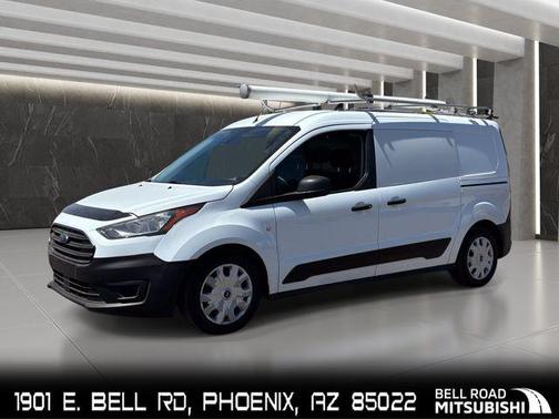 Frozen White 2020 Ford Transit Connect XL Cargo Van