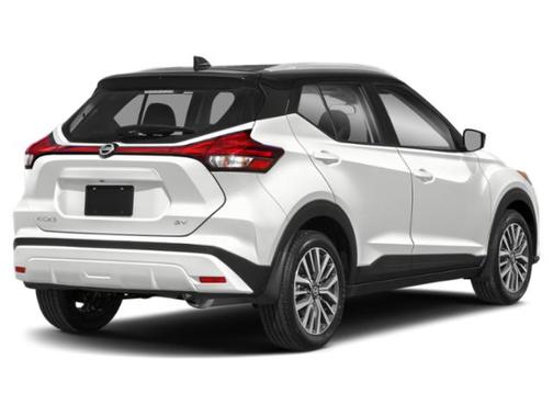 Aspen White/Super Black 2021 Nissan Kicks SV