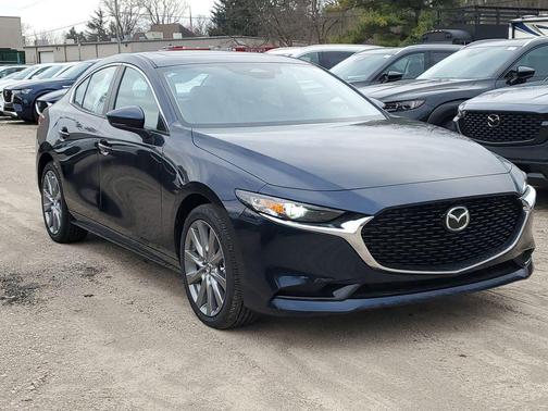 Deep Crystal Blue Mica 2026 Mazda Mazda3 FWD w/Preferred Package