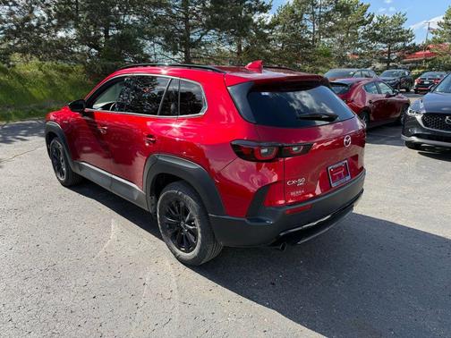 Soul Red Crystal Metallic 2025 Mazda CX-50 Hybrid Premium Package