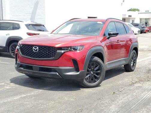 Soul Red Crystal Metallic 2025 Mazda CX-50 Hybrid Premium Package