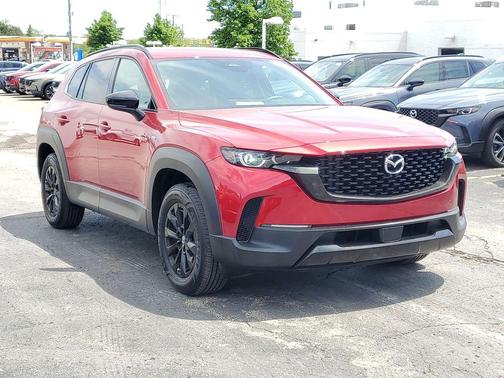 Soul Red Crystal Metallic 2025 Mazda CX-50 Hybrid Premium Package