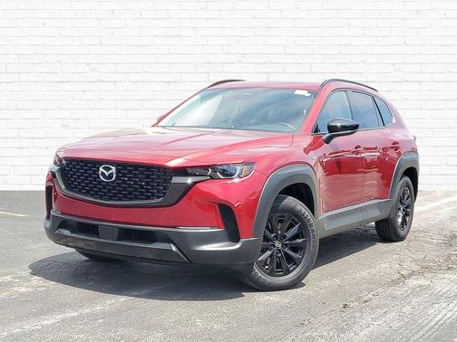 Soul Red Crystal Metallic 2025 Mazda CX-50 Hybrid Premium Package