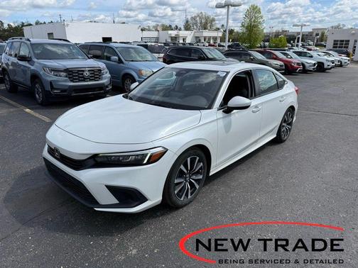 Platinum White Pearl 2023 Honda Civic EX