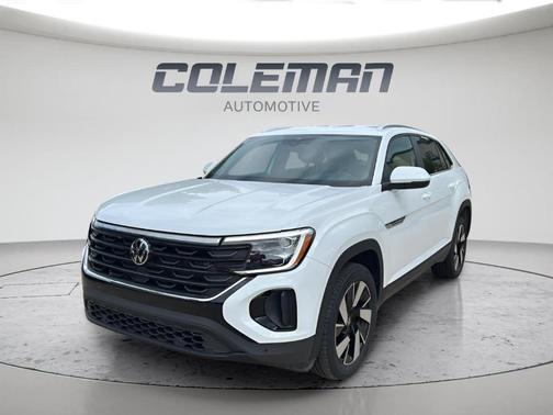 Pure White 2024 Volkswagen Atlas Cross Sport 2.0T SE w/Technology