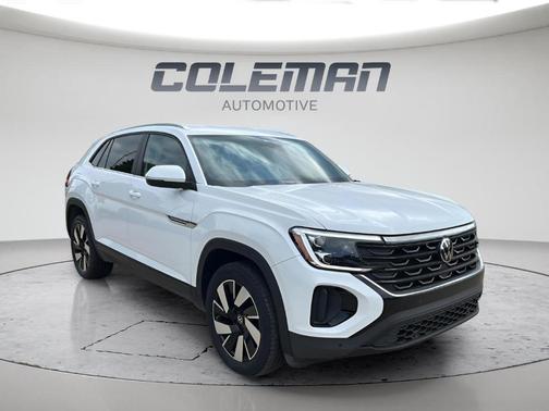 Pure White 2024 Volkswagen Atlas Cross Sport 2.0T SE w/Technology