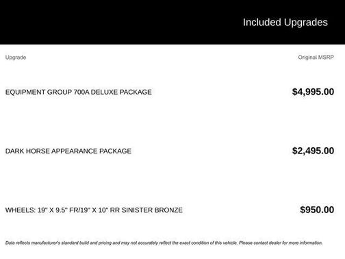 2025 Ford Mustang Dark Horse Fastback