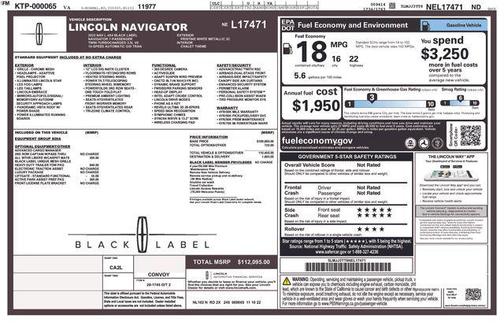 2022 Lincoln Navigator Black Label