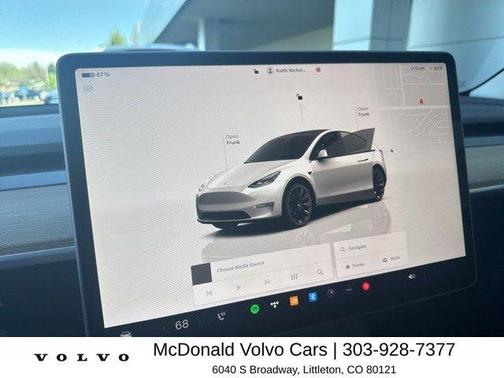 Pearl White Multi 2023 Tesla Model Y Long Range