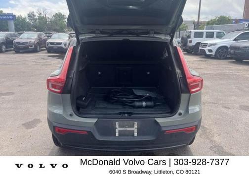 Sage Green Metallic 2023 Volvo XC40 Recharge Pure Electric Twin Plus