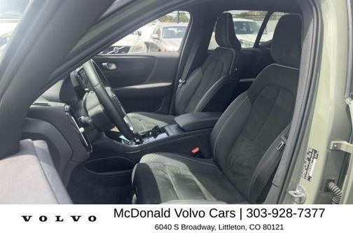 Sage Green Metallic 2023 Volvo XC40 Recharge Pure Electric Twin Plus