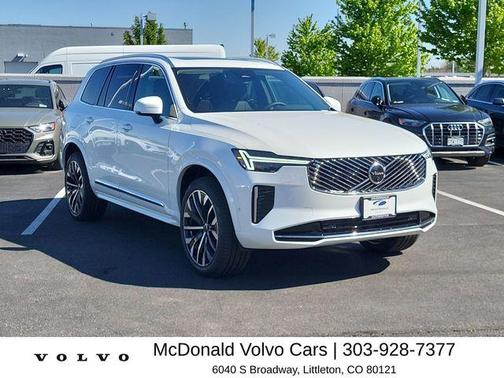 Crystal White Pearl 2026 Volvo XC90 B6 Plus 7-Seater