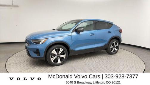 Fjord Blue Metallic 2023 Volvo C40 Recharge Pure Electric Twin Core