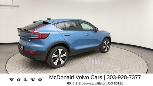 Fjord Blue Metallic 2023 Volvo C40 Recharge Pure Electric Twin Core