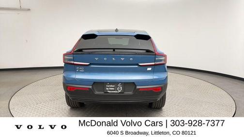 Fjord Blue Metallic 2023 Volvo C40 Recharge Pure Electric Twin Core