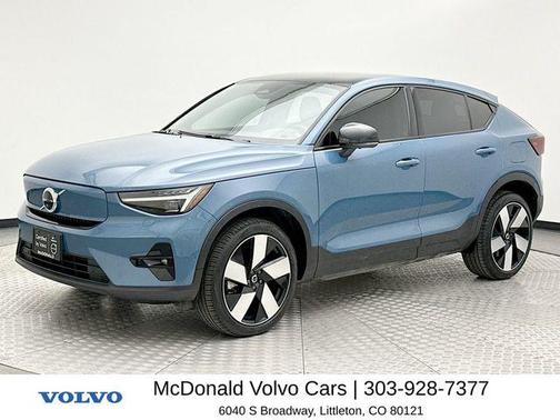 Fjord Blue Metallic 2023 Volvo C40 Recharge Pure Electric Twin Ultimate