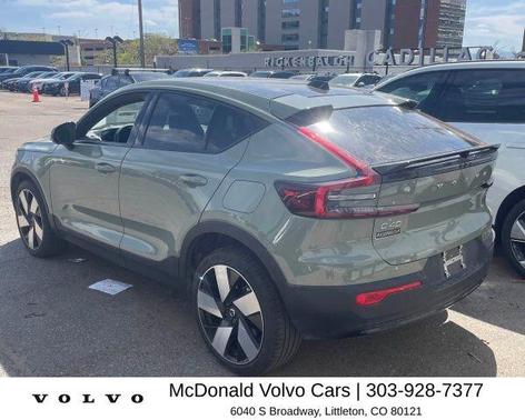 Sage Green Metallic 2023 Volvo C40 Recharge Pure Electric Twin Ultimate