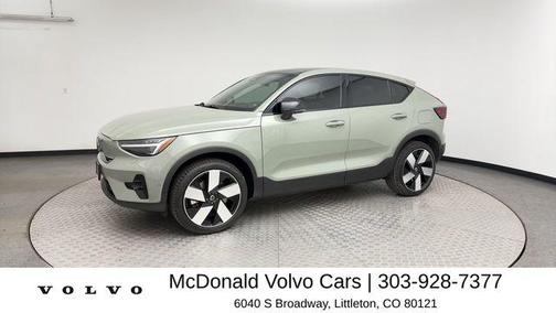 Sage Green Metallic 2023 Volvo C40 Recharge Pure Electric Twin Ultimate