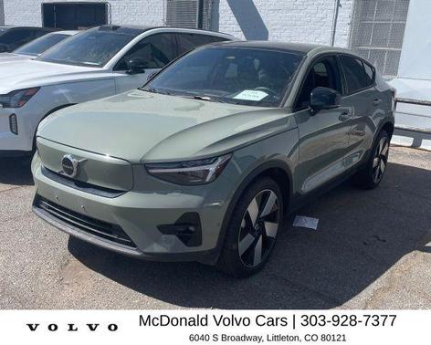Sage Green Metallic 2023 Volvo C40 Recharge Pure Electric Twin Ultimate