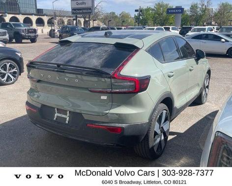 Sage Green Metallic 2023 Volvo C40 Recharge Pure Electric Twin Ultimate