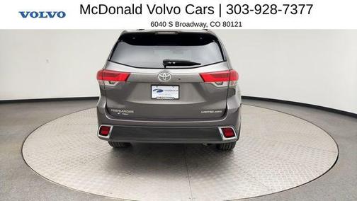Gray 2018 Toyota Highlander Limited