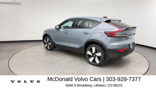 Thunder Gray Metallic 2023 Volvo C40 Recharge Pure Electric Twin Ultimate