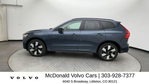 Denim Blue Metallic 2024 Volvo XC60 Recharge Plug-In Hybrid T8 Plus Dark Theme