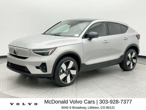 Silver 2023 Volvo C40 Recharge Pure Electric Twin Ultimate