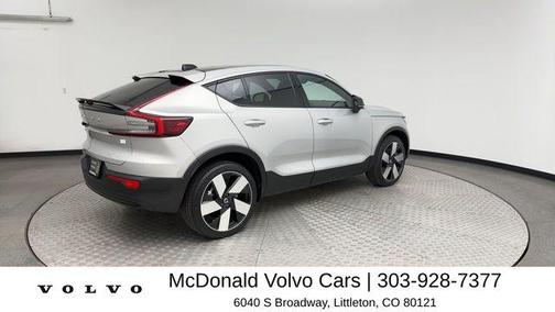 Silver 2023 Volvo C40 Recharge Pure Electric Twin Ultimate