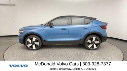 Fjord Blue Metallic 2022 Volvo C40 Recharge Pure Electric P8 Ultimate