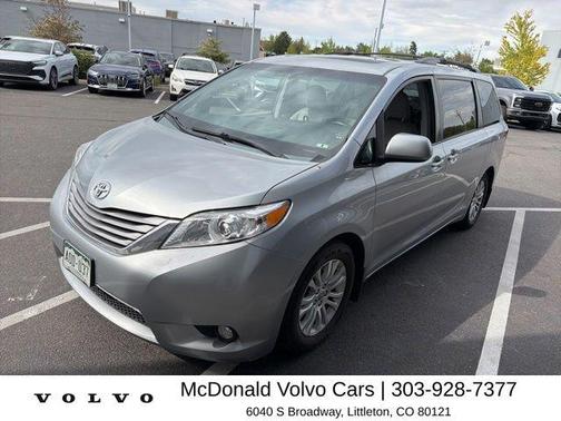 Silver Sky Metallic 2015 Toyota Sienna XLE