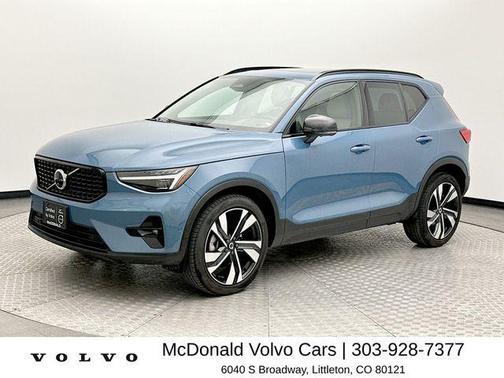 Fjord Blue Metallic 2023 Volvo XC40 B5 Ultimate Dark Theme