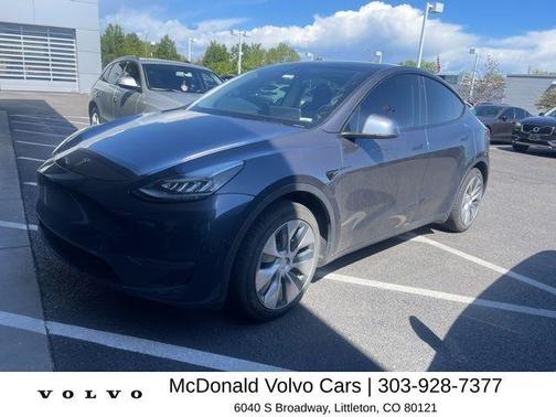 Gray 2020 Tesla Model Y Long Range
