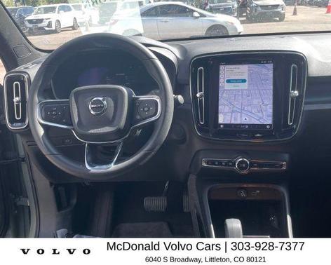 Sage Green Metallic 2023 Volvo C40 Recharge Pure Electric Twin Ultimate