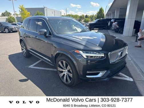 Gray Metallic 2022 Volvo XC90 Recharge Plug-In Hybrid T8 Inscription Extended Range 7P