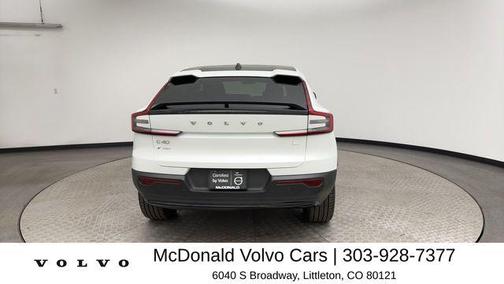 Crystal White Metallic 2023 Volvo C40 Recharge Pure Electric Twin Ultimate