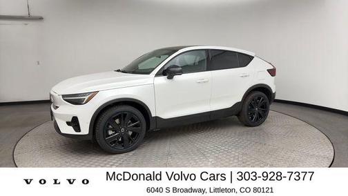 Crystal White Metallic 2023 Volvo C40 Recharge Pure Electric Twin Ultimate