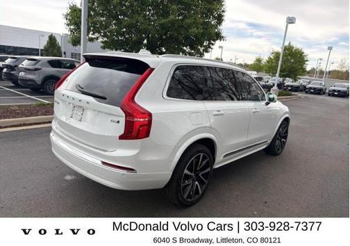 Crystal White 2024 Volvo XC90 B6 Plus Bright Theme 7-Seater
