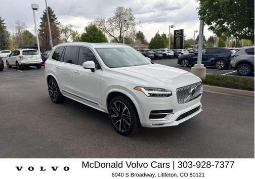 Crystal White 2024 Volvo XC90 B6 Plus Bright Theme 7-Seater