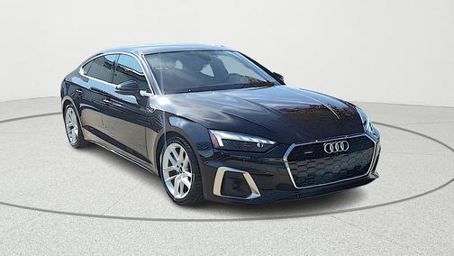 Mythos Black Metallic 2024 Audi A5 Sportback 45 S line quattro Premium