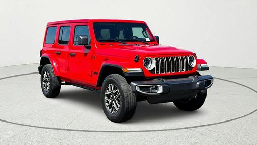 Firecracker Red Clearcoat 2025 Jeep Wrangler Sahara
