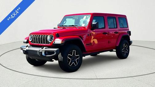 Firecracker Red Clearcoat 2025 Jeep Wrangler Sahara