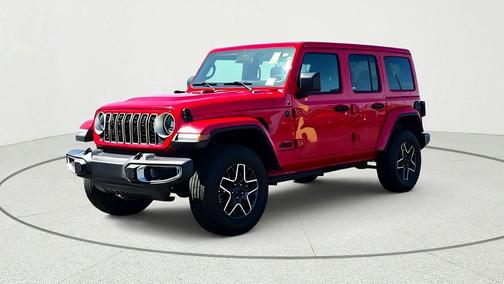 Firecracker Red Clearcoat 2025 Jeep Wrangler Sahara