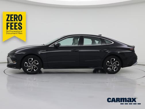 Black 2025 Hyundai SONATA SEL